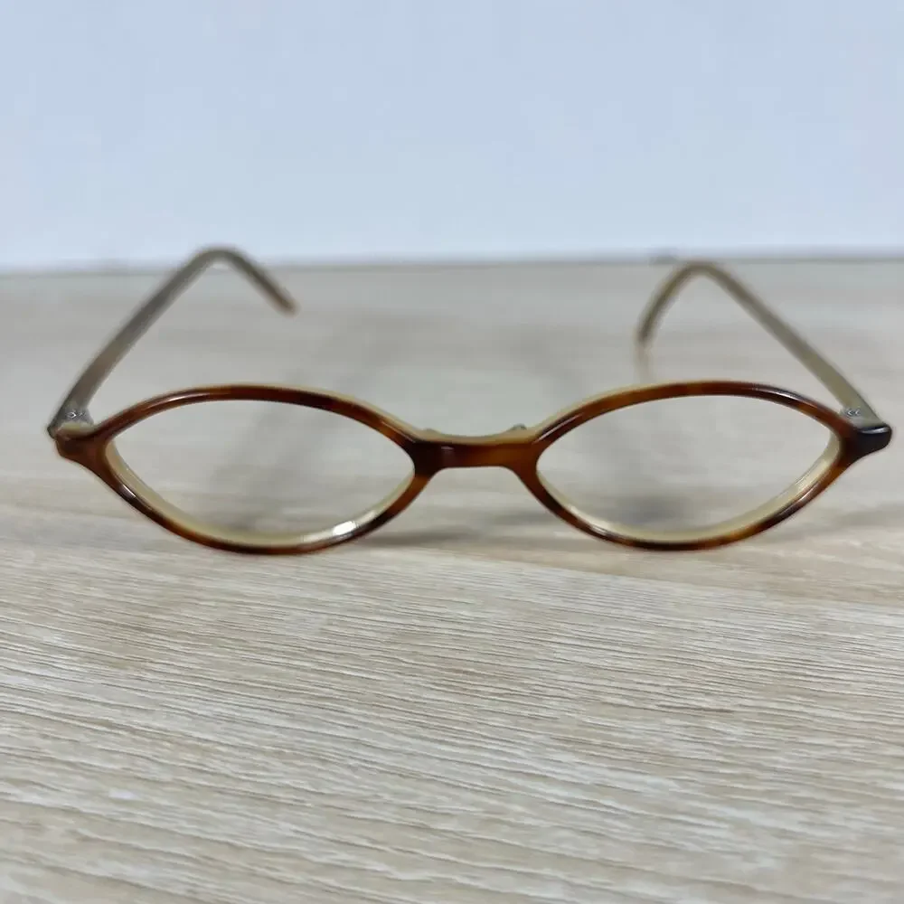 MiCrO shapes la Bella 45 Eyeglasses DAMAGED Brown Frames 45-17-135 Japan